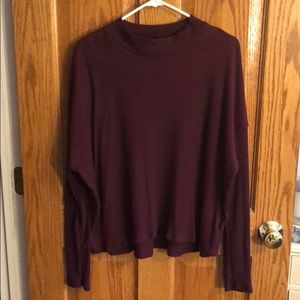 Maroon comfy turtleneck